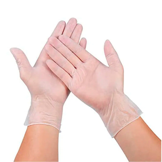 GUANTE VINILO BLANCO LIBRE DE POLVO (10X100)