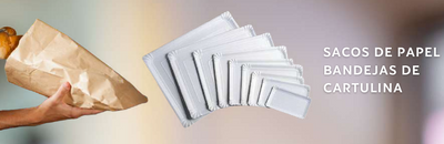 Sacos de papel y bandejas de cartulina