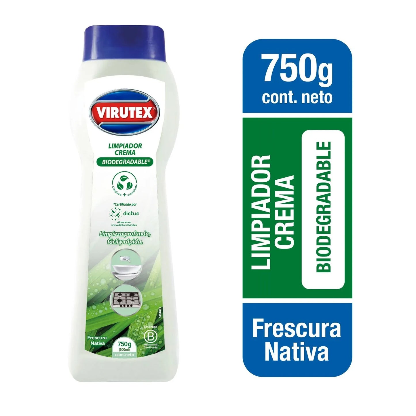 LIMPIADOR CREMA 750 G VIRUTEX BIODEGRADABLE