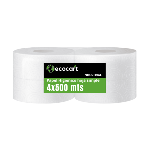 PAPEL HIGIÉNICO ECOCART 4X500 MTS