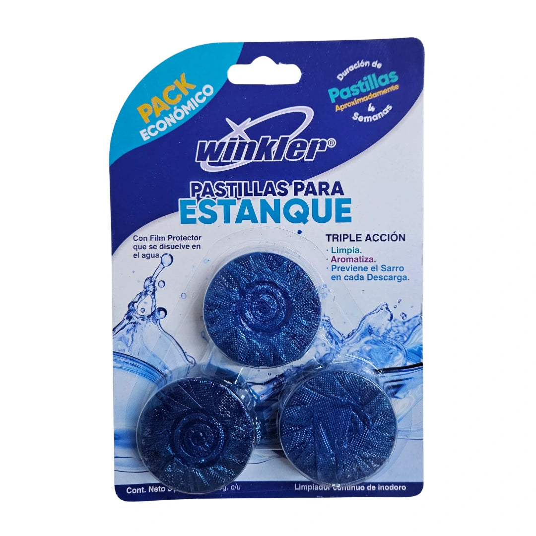 Pastillas Estanque Winkler Pack 3 Unidades