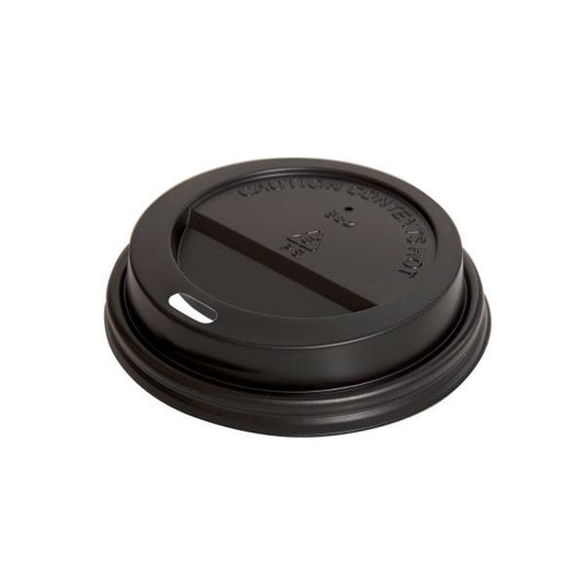 TAPA NEGRA VASO POLIPAPEL 8 OZ (1x50)